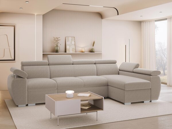 Mirjan24 Rohová rozkladacia pohovka Giza LCP, Strana: Pravá - 1p(65)+2r+LCp, Dostupné poťahy: Flow 10 5903211481918