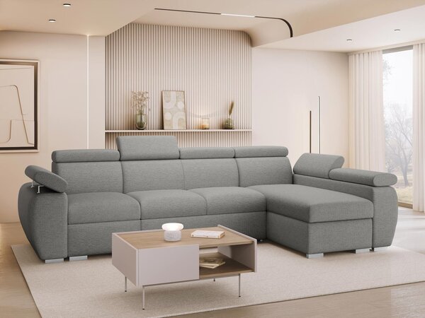 Mirjan24 Rohová rozkladacia pohovka Giza LCP, Strana: Pravá - 1p(65)+2r+LCp, Dostupné poťahy: Flow 10 5903211481918