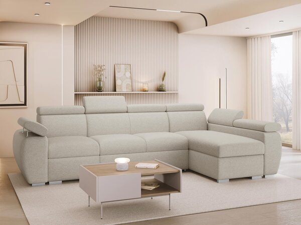 Mirjan24 Rohová rozkladacia pohovka Giza LCP, Strana: Pravá - 1p(65)+2r+LCp, Dostupné poťahy: Flow 10 5903211481918