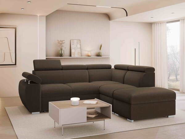 Mirjan24 Rohová sedačka Giza 2RR1P, Strana: Pravá - 2r+R+1p(65)+PUFAp, Dostupné poťahy: Flow 09 5903211482038