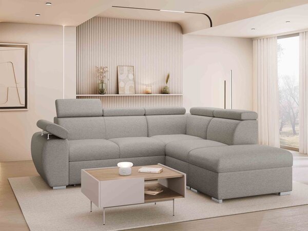 Mirjan24 Rohová sedačka Giza 2RR1P, Strana: Pravá - 2r+R+1p(65)+PUFAp, Dostupné poťahy: Flow 09 5903211482038