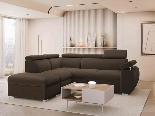 Mirjan24 Rohová sedačka Giza 2RR1P, Strana: Pravá - 2r+R+1p(65)+PUFAp, Dostupné poťahy: Flow 09 5903211482038