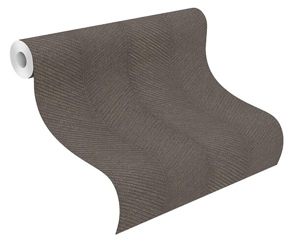 RASCH | Vliesová tapeta na stenu Amara 720327 | 0,53 x 10,05 m | čierna, hnedá