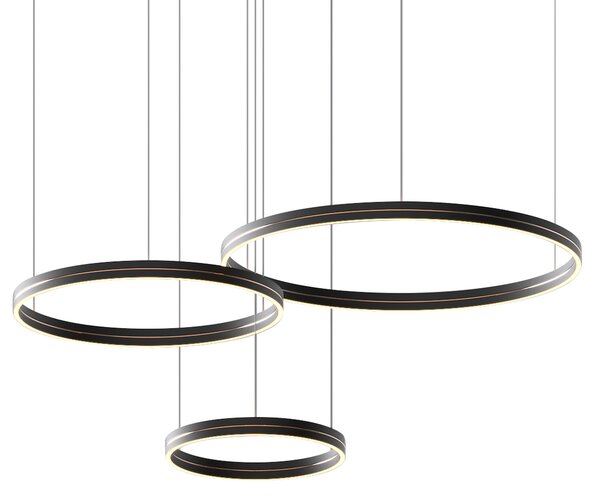 Závesné LED svietidlo Gravity, 3x LED 108w, 4000k, b