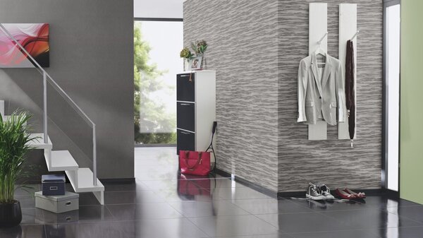 RASCH | Vliesová tapeta na stenu Amara 720464 | 0,53 x 10,05 m | šedá, hnedá