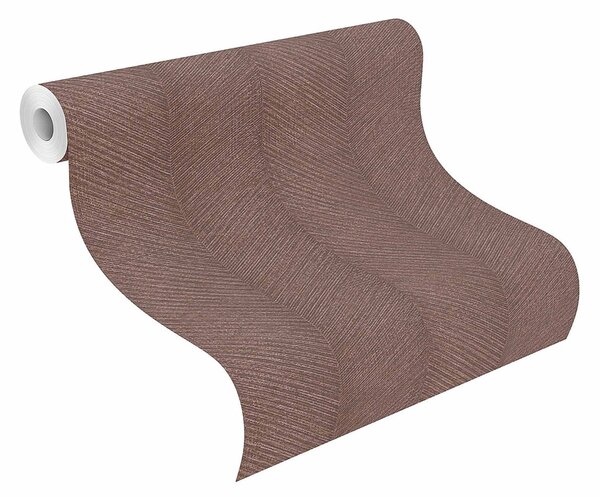 RASCH | Vliesová tapeta na stenu Amara 720365 | 0,53 x 10,05 m | hnedá, fialová