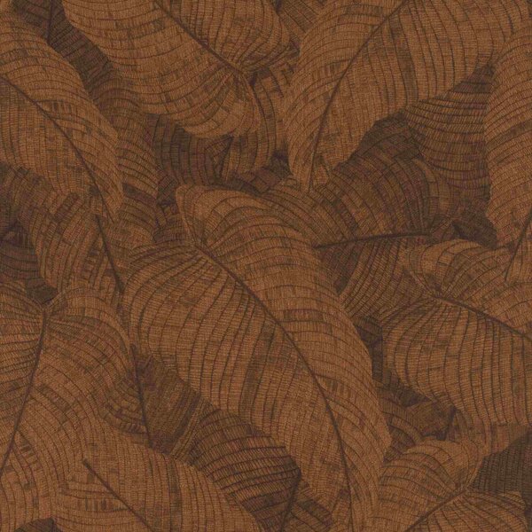 RASCH | Vliesová tapeta na stenu Amara 720563 | 0,53 x 10,05 m | bronzová, čierna