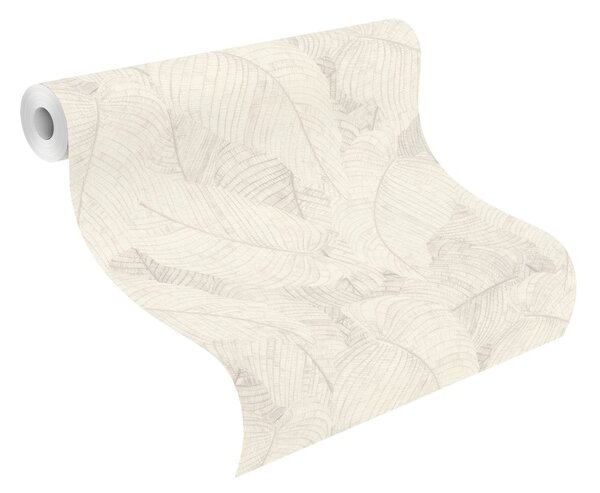 RASCH | Vliesová tapeta na stenu Amara 720525 | 0,53 x 10,05 m | biela, šedá