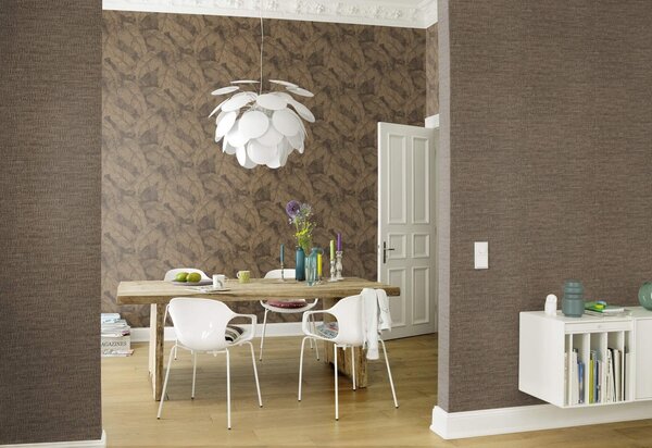 RASCH | Vliesová tapeta na stenu Amara 720570 | 0,53 x 10,05 m | hnedá, čierna