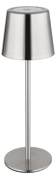 Globo 58482N-LED stmievateľná dotyková nabíjateľná stolová lampa VANCOUVER 2W/3,7V 2200mAh lesklý chróm