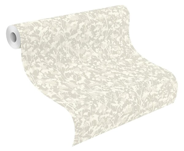 RASCH | Vliesová tapeta na stenu Amara 720761 | 0,53 x 10,05 m | šedá, krémová
