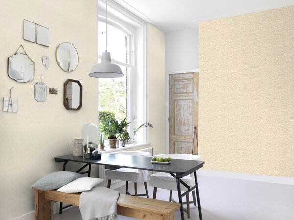 RASCH | Vliesová tapeta na stenu Amara 608656 | 0,53 x 10,05 m | krémová