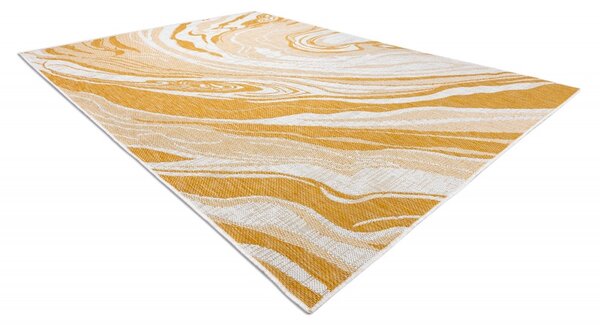 Dywany Łuszczów , Kusový koberec Sion Sisal Marble 22169 ecru/yellow – na von aj na doma, 80x150, žltá, chodba / predsieň