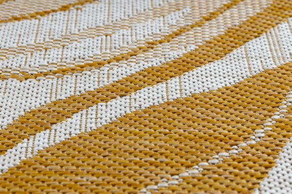 Dywany Łuszczów , Kusový koberec Sion Sisal Marble 22169 ecru/yellow – na von aj na doma, 80x150, žltá, chodba / predsieň