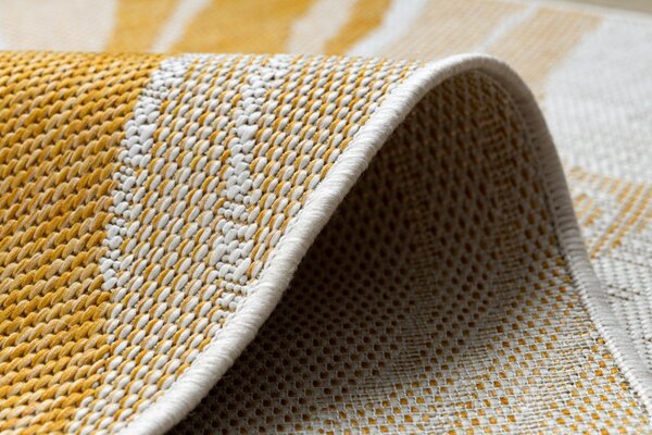 Dywany Łuszczów , Kusový koberec Sion Sisal Marble 22169 ecru/yellow – na von aj na doma, 80x150, žltá, chodba / predsieň