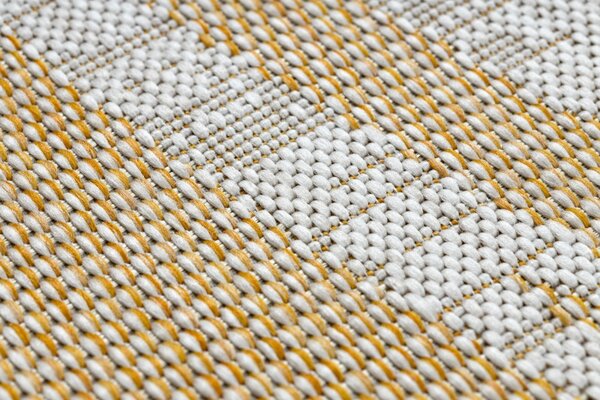 Dywany Łuszczów , Kusový koberec Sion Sisal Marble 22169 ecru/yellow – na von aj na doma, 80x150, žltá, chodba / predsieň