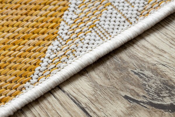 Dywany Łuszczów , Kusový koberec Sion Sisal Marble 22169 ecru/yellow – na von aj na doma, 80x150, žltá, chodba / predsieň