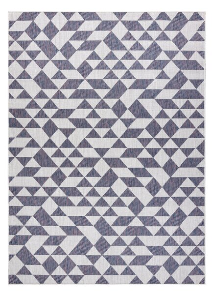 Dywany Łuszczów Kusový koberec Sion Sisal Triangles 22373 ecru/blue-pink – na von aj na doma - 120x170 cm
