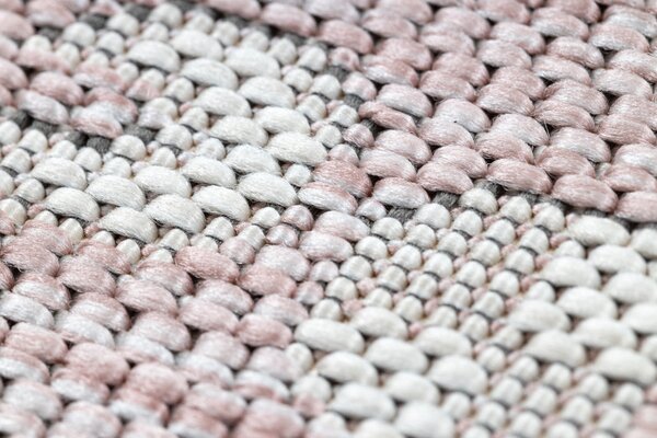 Dywany Łuszczów, Kusový koberec Sion Sisal Aztec 3007 pink/ecru – na von aj na doma, 80x150, ružová, chodba / predsieň