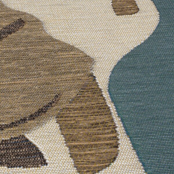 Flair Rugs , Kusový koberec Dauntless Eric Giraffe – na von aj na doma, 160x160 (priemer) kruh, viacfarebná, chodba / predsieň