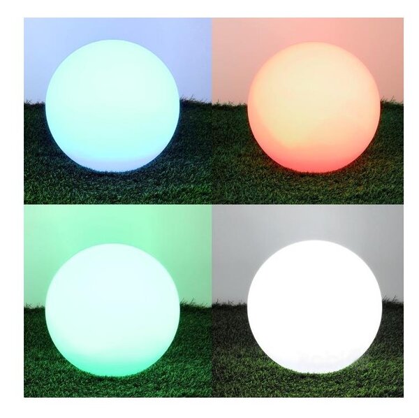 LED RGBW Stmievateľná solárna lampa LED/5W/3,7V 3000K IP54 pr. 30 cm