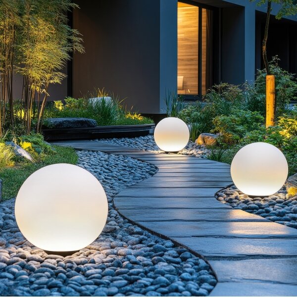 LED RGBW Stmievateľná solárna lampa LED/5W/3,7V 3000K IP54 pr. 30 cm