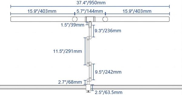 Brilagi - LED Stmievateľná dotyková stolná lampa VARIO LED/24W/230V 3000-6500K biela