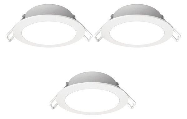 Aigostar- SADA 3x LED Vonkajšie podhľadové svietidlo LED/4,8W/230V 4000K IP65 biela
