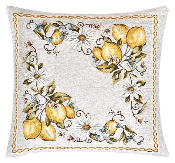 Gobelínová obliečka na vankúš Citróny Chenille IT117 Farba Viacfarebná Rozmery 42x42 cm