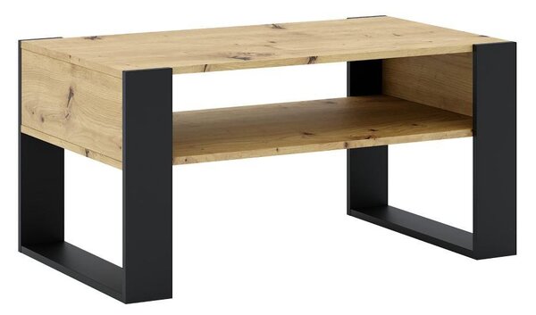 NovýNábytok.sk Konferenčný stolík Corosta 1 (dub artisan + čierna) . Vlastná spoľahlivá doprava až k Vám domov. 1097156