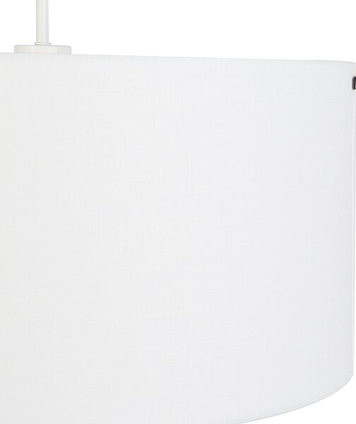 Moderné závesné svietidlo biele s bielym tienidlom 50 cm - Combi 1