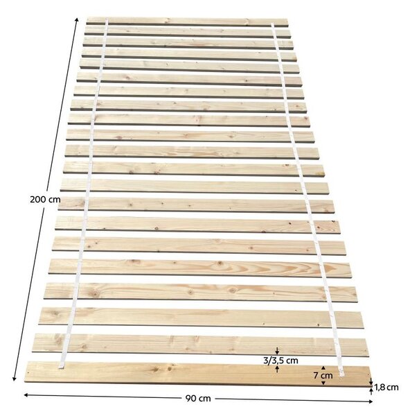 NovýNábytok.sk Rolovateľný rošt 90x200 cm Plamosa (prírodná) . Vlastná spoľahlivá doprava až k Vám domov. 1097196