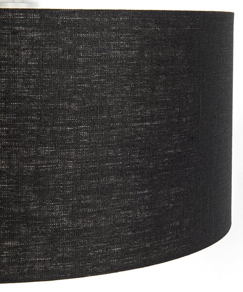 Moderné závesné svietidlo biele s čiernym tienidlom 50 cm - Combi 1