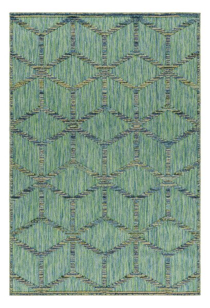 Ayyildiz, Kusový koberec Bahama 5151 Green – na von aj na doma, 80x250, zelená, chodba / predsieň