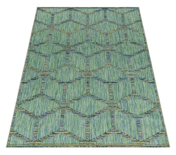 Ayyildiz, Kusový koberec Bahama 5151 Green – na von aj na doma, 80x250, zelená, chodba / predsieň
