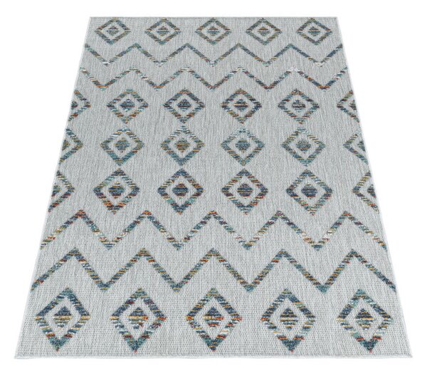 Ayyildiz, Kusový koberec Bahama 5152 Multi – na von aj na doma, 80x250, šedá, chodba / predsieň