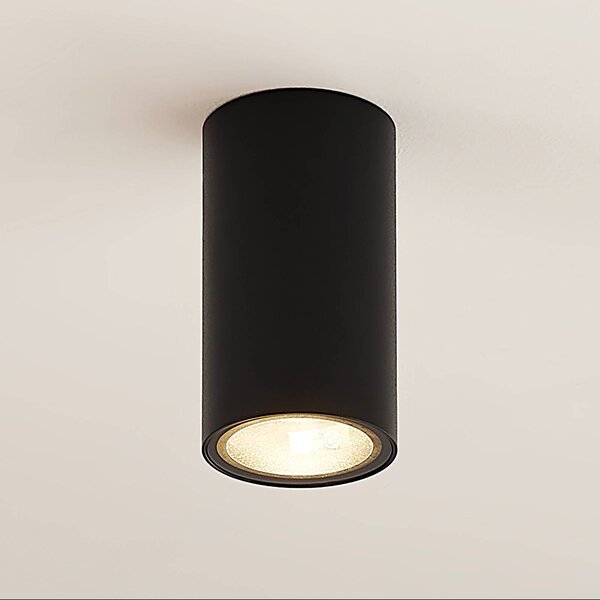 Arcchio Olivir bodová lampa, okrúhla, GU10, čierna