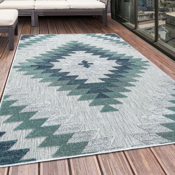 Ayyildiz, Kusový koberec Bahama 5154 Blue – na von aj na doma, 80x250, modrá, chodba / predsieň