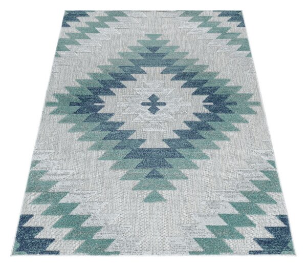 Ayyildiz, Kusový koberec Bahama 5154 Blue – na von aj na doma, 80x250, modrá, chodba / predsieň