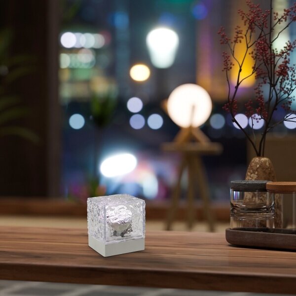 Rabalux 76022 - LED RGB Nabíjacia stolná lampa CUBIKO LED/1W/5V + DO