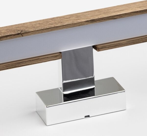 Brilagi-LED Kúpeľňové osvetlenie zrkadla WOODY MIRROR LED/15W/230V IP44 dub/chro