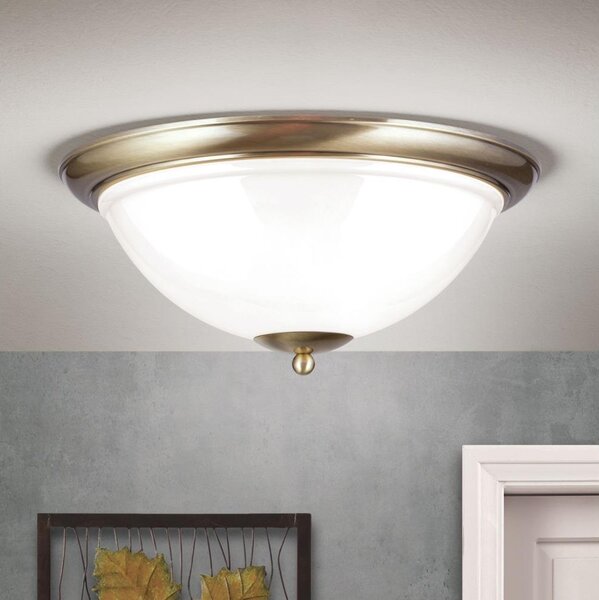 Orion DL 7-677/50 - Stropné svietidlo AUSTRIAN OLD LAMP 3xE27/60W/230V bronz/biela