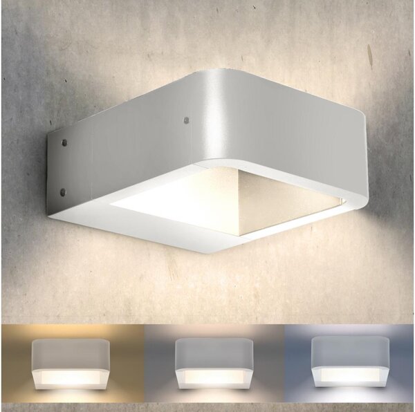 Brilagi - LED Vonkajšie nástenné svietidlo BARI LED/7W/230V biela IP54