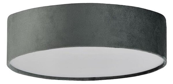 Searchlight 23298-2GY - Stropné svietidlo DRUM PLEAT 2xE27/15W/230V šedá
