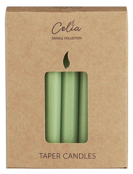 Sviečka Taper Green Tea – sada 12 ks