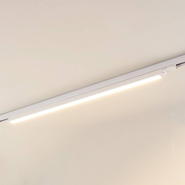 Arcchio LED lištové svietidlo Harlow, biele, 109 cm, 3 000 K, Biela / opálová, Pracovňa / Kancelária, Hliník, Moderný, Koľajnicový systém