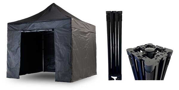 Nožnicový párty stan 3x3 m TENTino BH EXTREME ALL IN BLACK