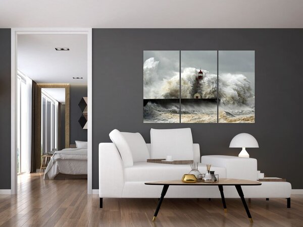 Maják na mori - obraz (Obraz 120x80cm)