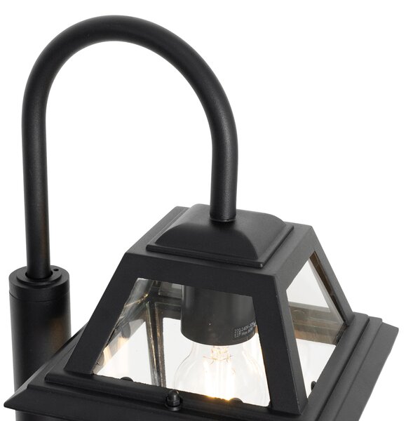 Klasická vonkajšia lampa čierna 135 cm IP44 - Berta