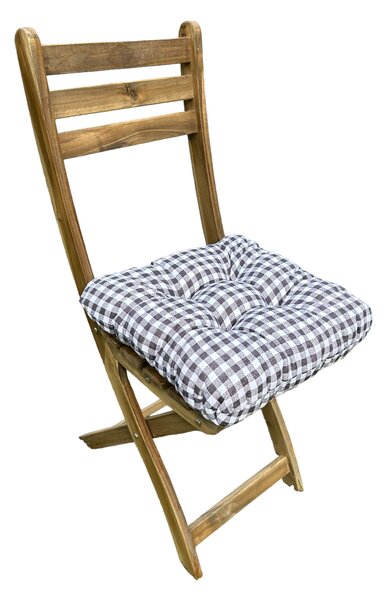 Didatex Podložka na stoličku - Kocka malá čierna